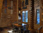 Sit down for a chat with fellow homestead owners, plan your fishing trip or just plain relax at the Outfitterâ€™s Cabin